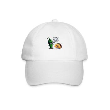 Jalapeño taco - Baseball Cap - white/white - Front