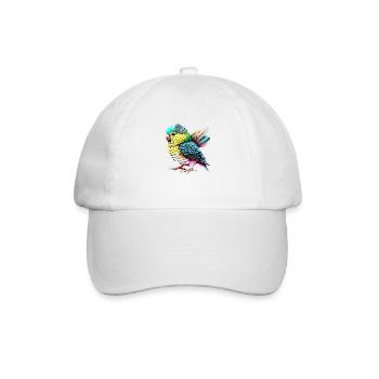 Perruche Oiseau Calopsitte Propriétaire d’oiseau - Casquette classique - blanc/blanc - Devant