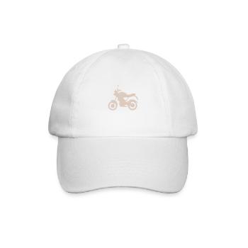 Motorcycle Motorcross Motorbike Fan Motorcyclist - Baseball Cap - white/white - Front