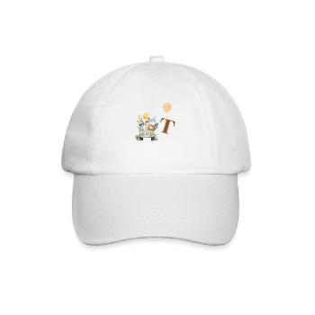 lettre t safari - Casquette classique - blanc/blanc - Devant