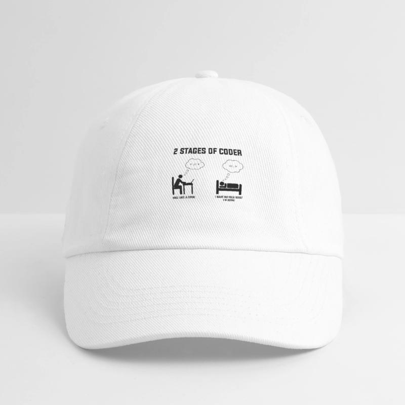 2 étapes du codeur - Idée cadeau Codage de code d’humour Casquette classique