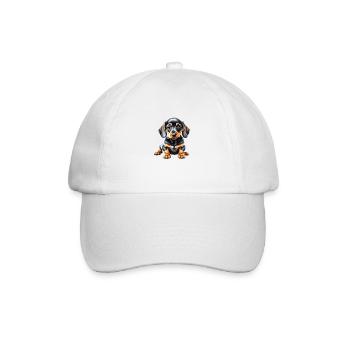 Dog owner, Dachshund dog, Dachshund puppy, Dogs - Baseball Cap - white/white - Front