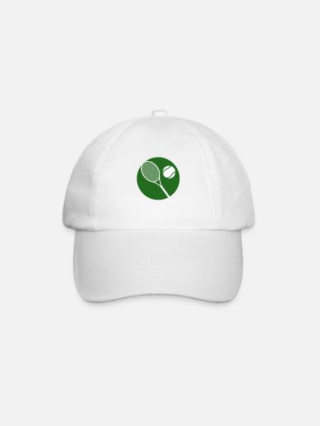 Raquette de tennis - Casquette classique - blanc/blanc