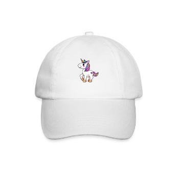 Einhorn Fabeltier Mädchen Einhörner - Baseballkappe - Weiß/Weiß - Vorne