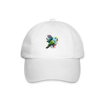 Budgie Bird Bird Owner Cockatiel - Baseball Cap - white/white - Front