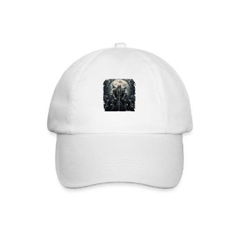 Odin, Viking, Dieu, Corbeau d’Odin, Hugin et Munin - Casquette classique - blanc/blanc - Devant