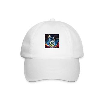 Une gorgée de la nuit (Collection d’œuvres d’art) - Casquette classique - blanc/blanc - Devant