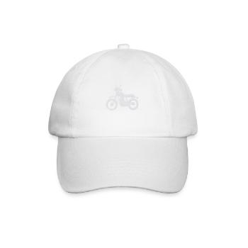 Motorcyclist Motorcycle Motorcross Motorcycle Fan - Baseball Cap - white/white - Front