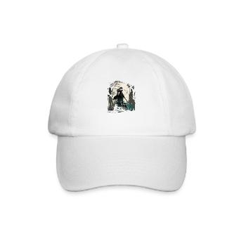 Leuchtender Paladin stehend - Baseballkappe - Weiß/Weiß - Vorne