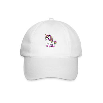 Einhörner Einhorn Fabeltier Mädchen Fabelwesen - Baseballkappe - Weiß/Weiß - Vorne