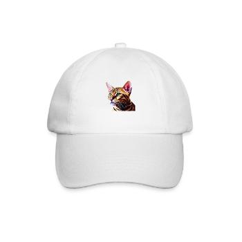 Bengal Cat Kitten Bengal Kitten Cat Owner - Baseball Cap - white/white - Front