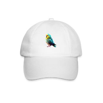 Perruche Oiseau Calopsitte Propriétaire d’oiseau - Casquette classique - blanc/blanc - Devant