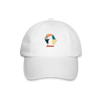 Vintage Retro Chess Sets- Gift Idea Games - Baseball Cap - white/white - Front