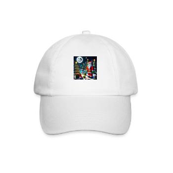 Santa Claus in pixel style - Baseball Cap - white/white - Front