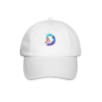 Lettre d watercolor - Casquette classique - blanc/blanc - Devant