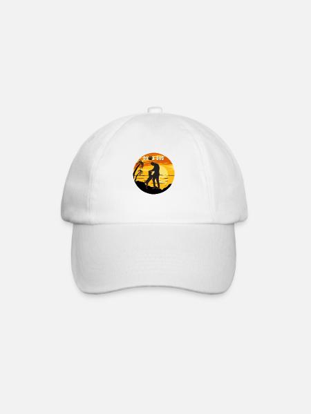 Dawg Dad Sunset Design - Baseball Cap - white/white