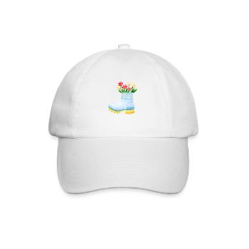 Flower Home Gardener Gardener Gift Flowers Garden - Baseball Cap - white/white - Front
