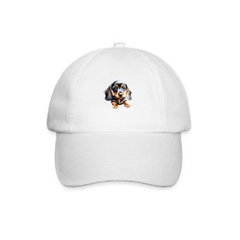Dachshund Hund Hundehalter Dackelwelpe Hunde - Baseballkappe - Weiß/Weiß - Vorne