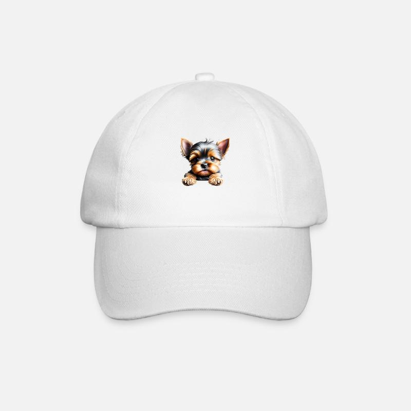 Yorkshire Terrier Chien Propriétaire Chien Chiot - Casquette classique - blanc/blanc