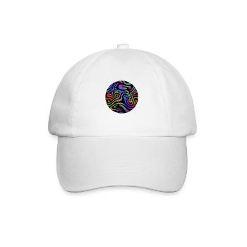 Acid Wave Aesthetic Colors - Baseball Cap - white/white - Front