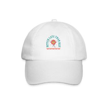 Mieux vaut tard que moche - Casquette classique - blanc/blanc - Devant