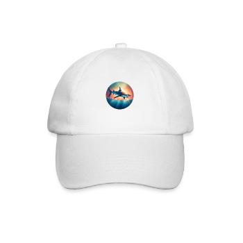 Requin prédateur océanique Requin - Casquette classique - blanc/blanc - Devant