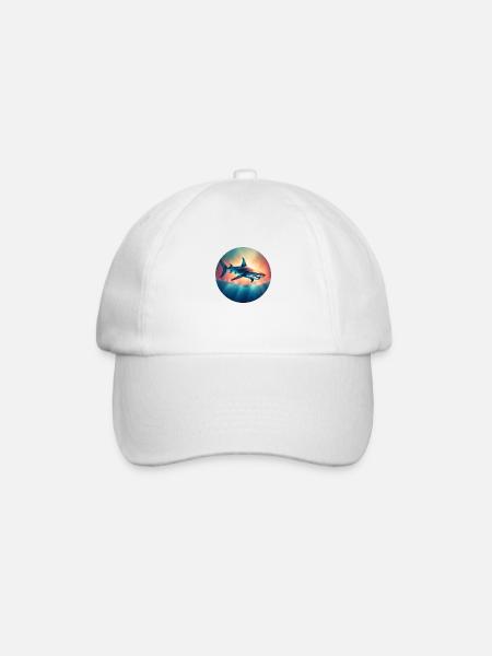 Oceanic Predator Shark Shark - Baseball Cap - white/white