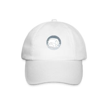 Polar bear in the snow - Baseball Cap - white/white - Front