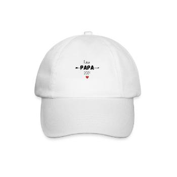 Futur papa 2024 - Casquette classique - blanc/blanc - Devant