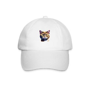 Domestic Cat, Cat, Kitten, Cat Owner, Pet - Baseball Cap - white/white - Front
