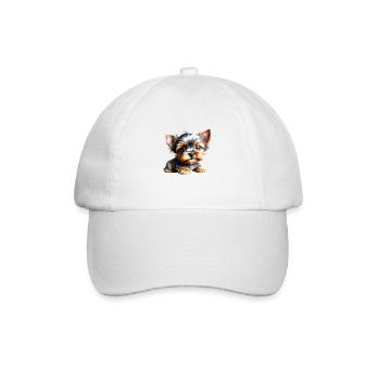 Yorkshire Terrier chiot chien propriétaire de chien - Casquette classique - blanc/blanc - Devant