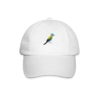 Budgie Bird Bird Owner Cockatiel - Baseball Cap - white/white - Front