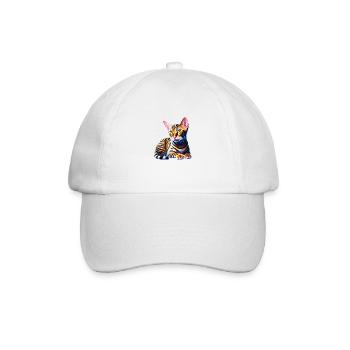 Bengal Cat Owner Cat Kitten - Baseball Cap - white/white - Front