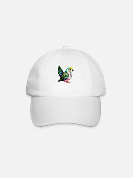 Perruche Bird Propriétaire d’oiseau Calopsitte - Casquette classique - blanc/blanc