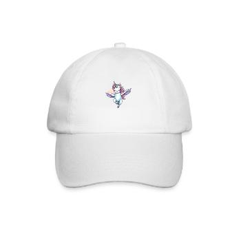 Licorne Einhorn Kawaii - Baseballkappe - Weiß/Weiß - Vorne