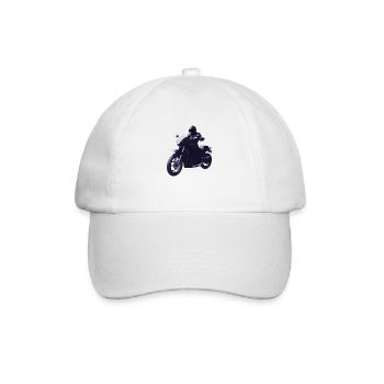 Motorcycle Motorcycle Fan Motorcyclist Motorcross - Baseball Cap - white/white - Front