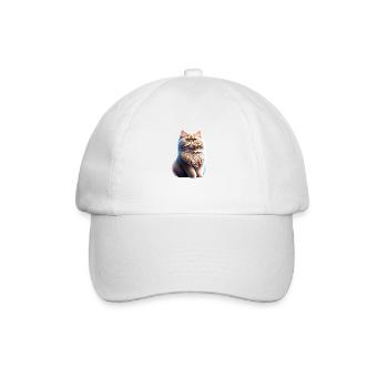 Chat persan, Propriétaire de chat, Chat, Chat, Chat domestique - Casquette classique - blanc/blanc - Devant
