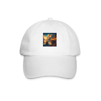 A café at the edge of the world - Baseball Cap - white/white - Front