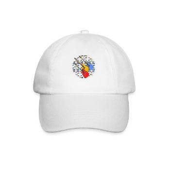 Gitarren - Baseballkappe - Weiß/Weiß - Vorne