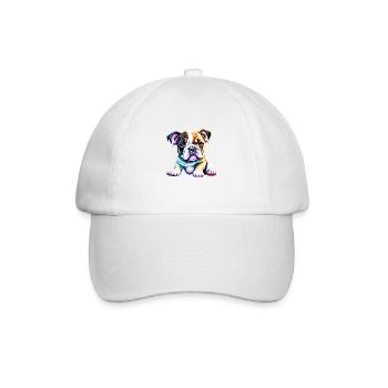 English Bulldog Dog Mastiff Dog Owner Dogs - Baseball Cap - white/white - Front
