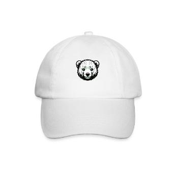 Süße Tierkinder | Eisbär - Baseballkappe - Weiß/Weiß - Vorne