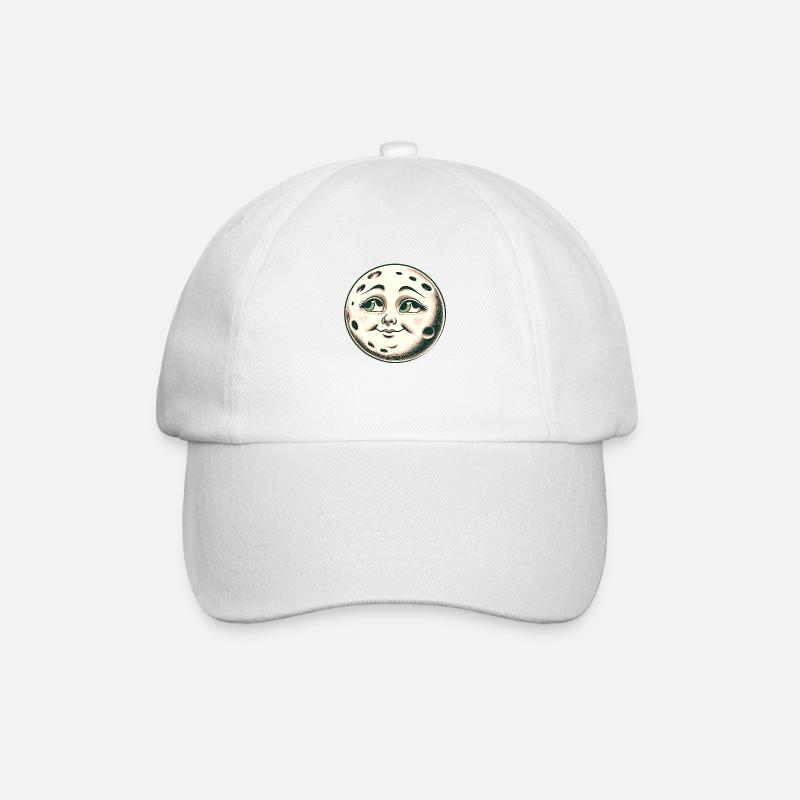 Mondfrau - Baseballkappe - Weiß/Weiß