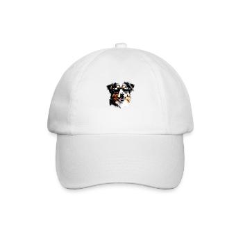 Berger Australien Chien Propriétaire Chien Chiot - Casquette classique - blanc/blanc - Devant