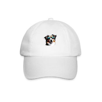 Berger Australien Chien Propriétaire Chien Chiot - Casquette classique - blanc/blanc - Devant