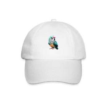 Perruche Oiseau Calopsitte Propriétaire d’oiseau - Casquette classique - blanc/blanc - Devant