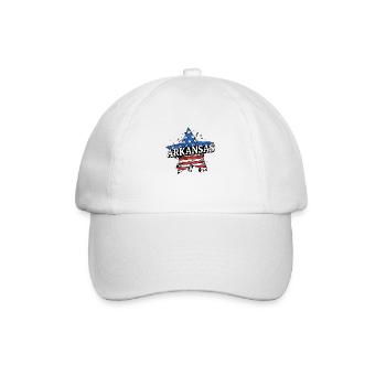 Arkansas - USA - United States of America - Baseball Cap - white/white - Front