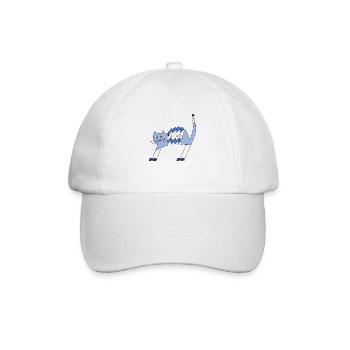 Cat - Baseball Cap - white/white - Front