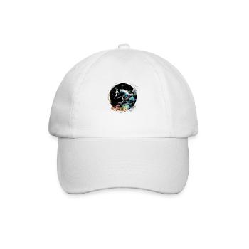 Night unicorn - Baseball Cap - white/white - Front