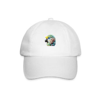 Perruche Bird Propriétaire d’oiseau Calopsitte - Casquette classique - blanc/blanc - Devant