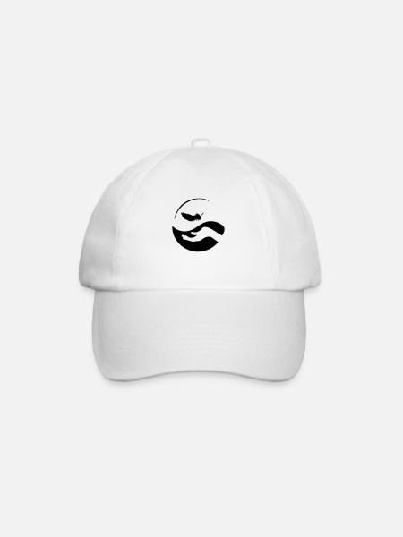 massage chinois yin yang - Casquette classique - blanc/blanc